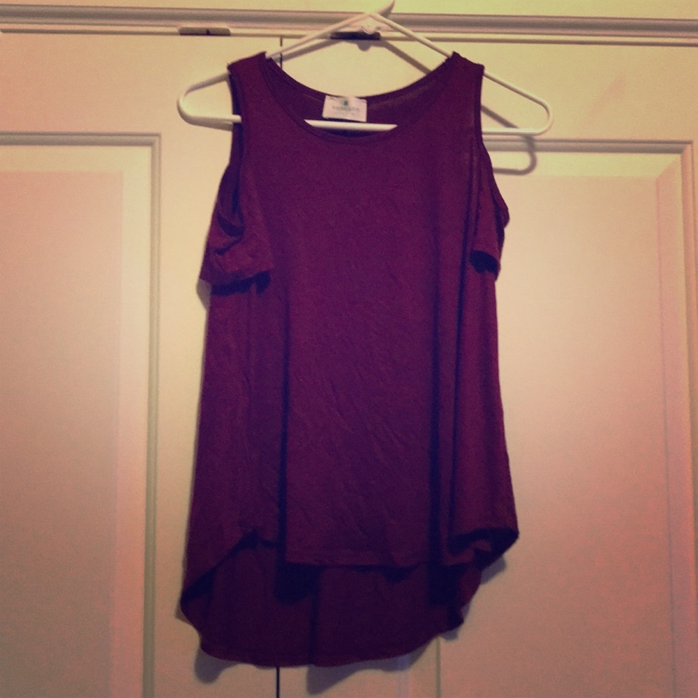 Wine colored shirt